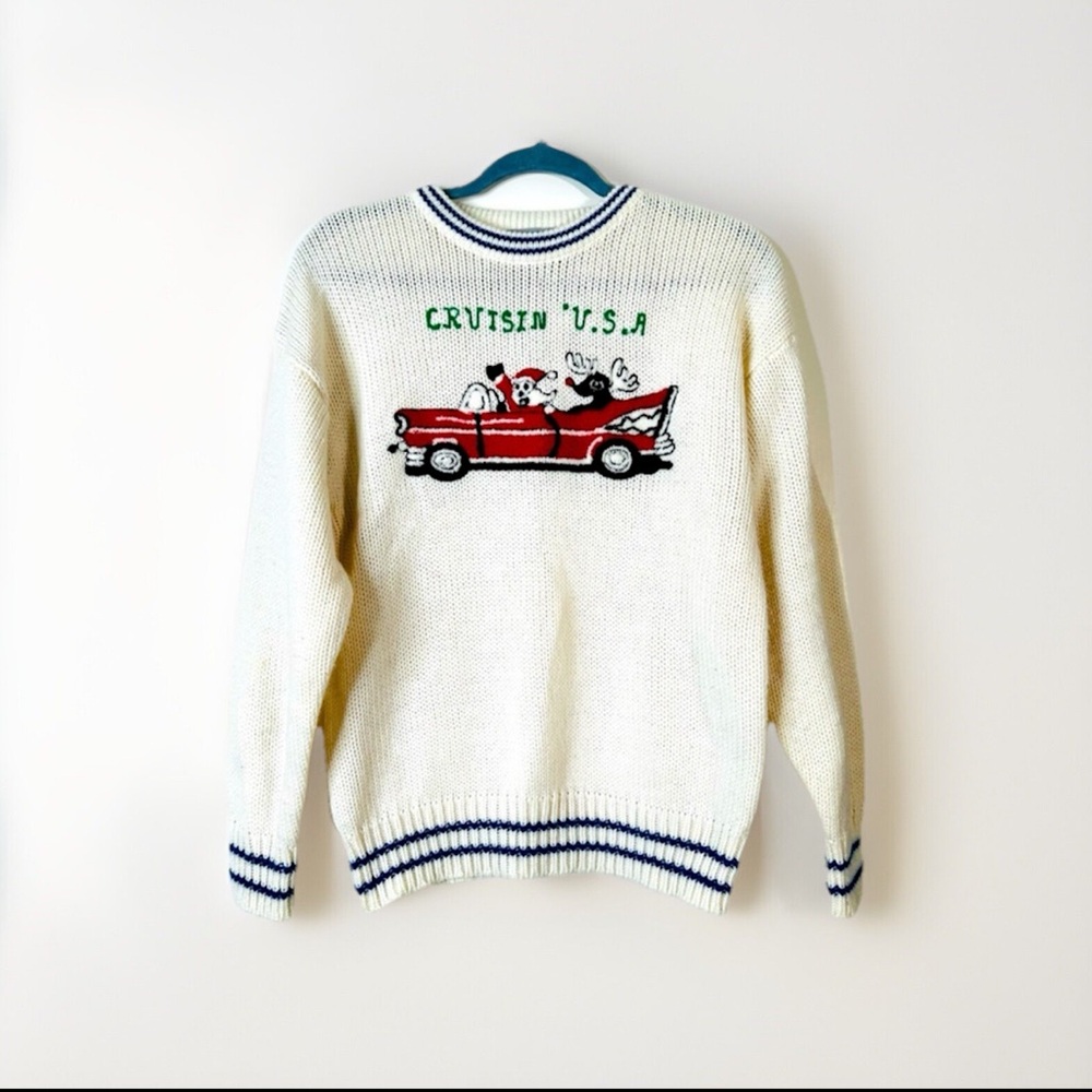 Vtg Holiday pullover